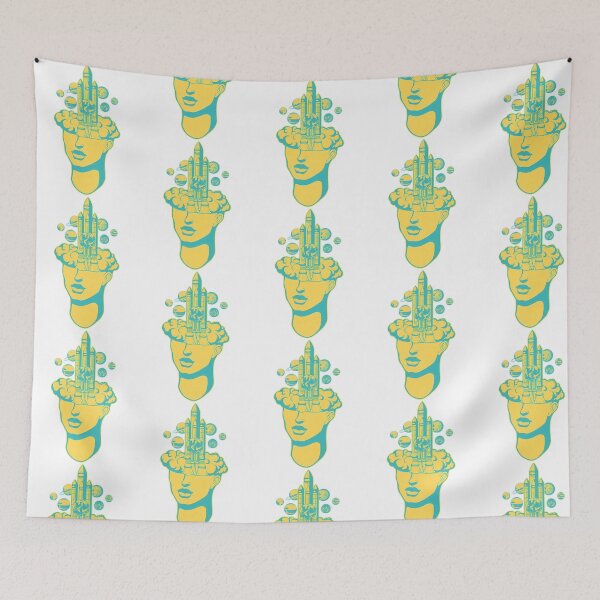Item preview, Psychedelic Of A Girl Brain As A Planet - Schizophrenia -Trend-Trendy designed and sold by mar-tajang.