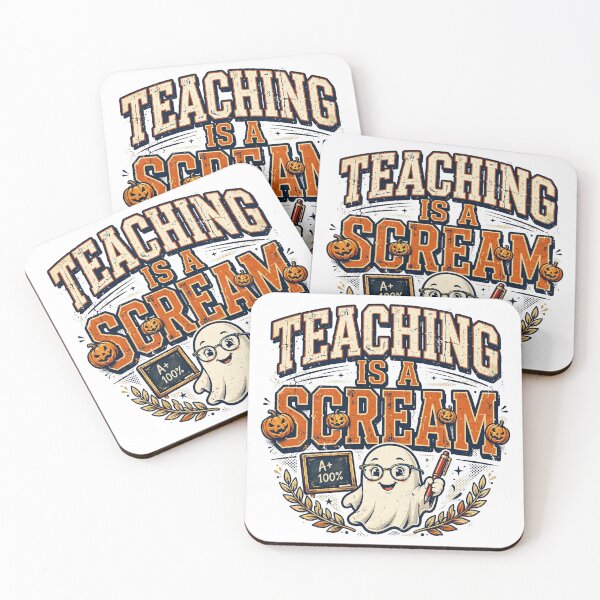 Item preview, Teaching Is a Scream — Funny Halloween Teacher Shirt designed and sold by theStaffRoomHQ.