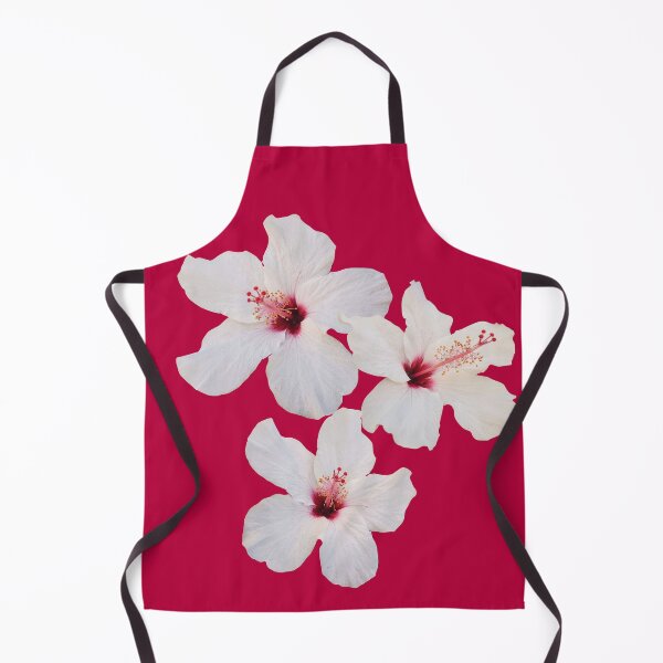 Item preview, Three Exotic White Hibiscus Tropical Flowers on Red Shapes Mania designed and sold by Shapes-Mania.