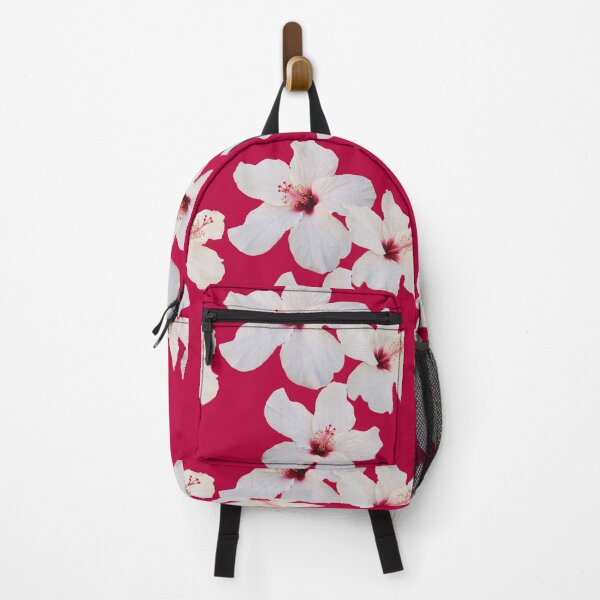 Item preview, Three Exotic White Hibiscus Tropical Flowers on Red Shapes Mania designed and sold by Shapes-Mania.