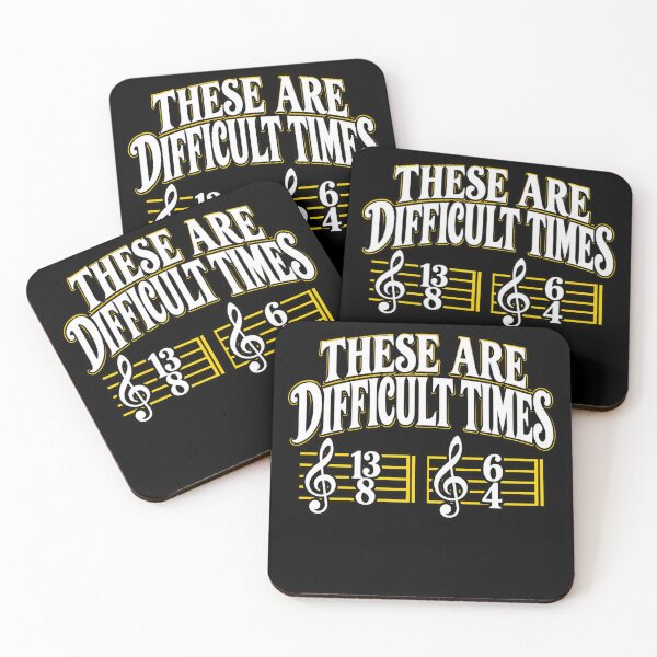 Item preview, Difficult Times Music Theory Humor designed and sold by anapldv.