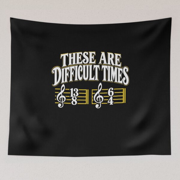 Item preview, Difficult Times Music Theory Humor designed and sold by anapldv.