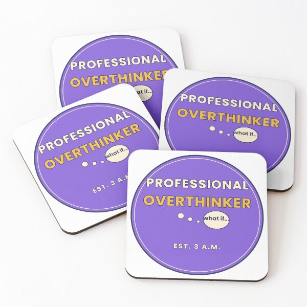 Item preview, Professional Overthinker Funny Anxiety Humor designed and sold by RedStarlo.