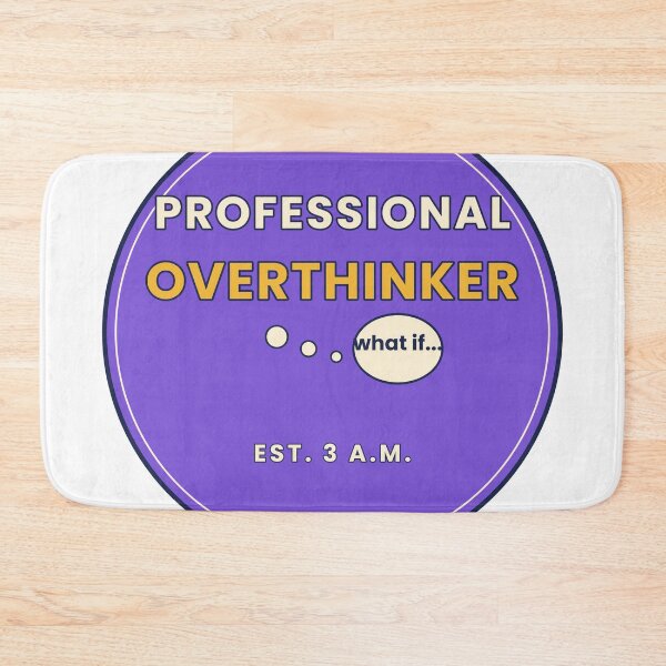 Aperçu de l'œuvre Professional Overthinker Funny Anxiety Humor créée et vendue par RedStarlo.