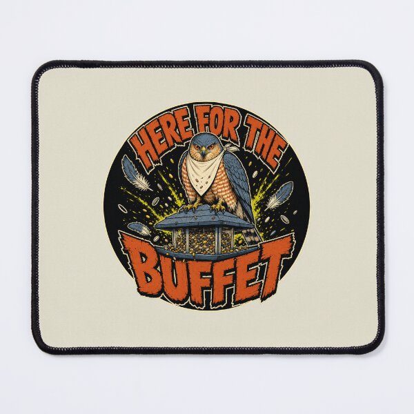 Item preview, Coopers Hawk Bird Feeder Buffet Funny Skate Graphic Raptor designed and sold by shifumart.