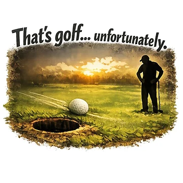 Artwork thumbnail, That’s Golf Unfortunately Comic Design by RMBPrintStudio