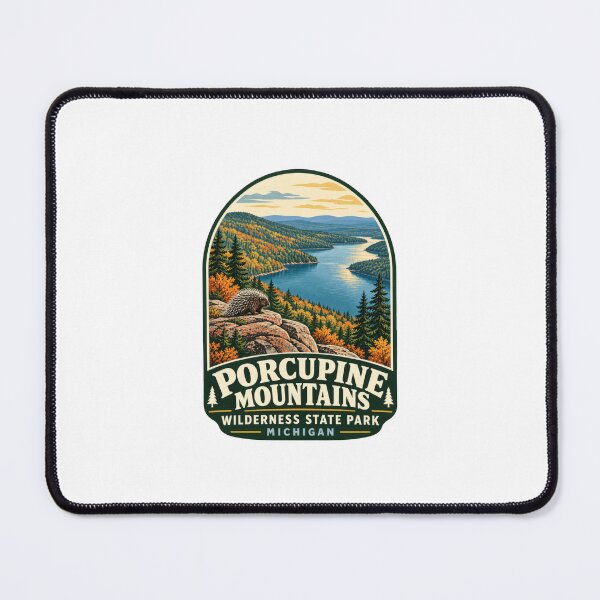 Item preview, Porcupine Mountains – Michigan's Untamed Wilderness & Lake of the Clouds designed and sold by CosmicAnomaly.