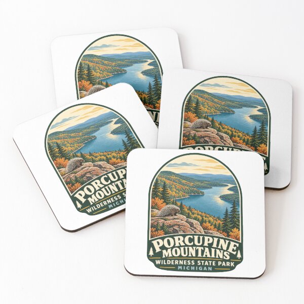 Item preview, Porcupine Mountains – Michigan's Untamed Wilderness & Lake of the Clouds designed and sold by CosmicAnomaly.