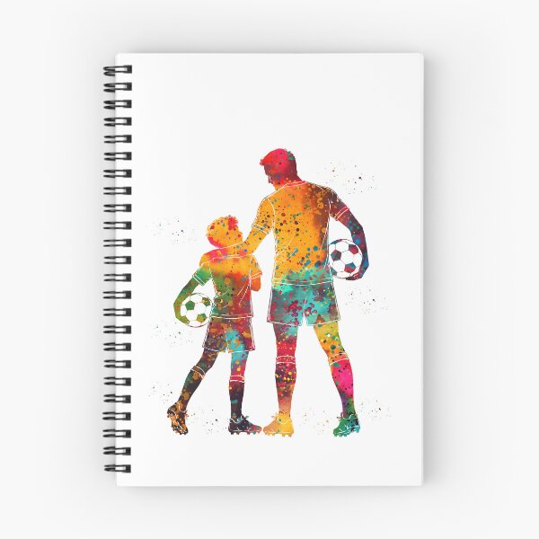 Item preview, Soccer Dad and Son Watercolor Art designed and sold by Liededrom..