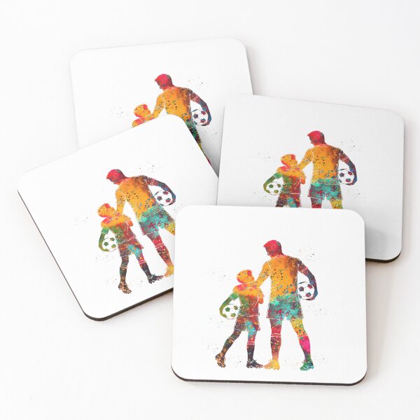 Item preview, Soccer Dad and Son Watercolor Art designed and sold by Liededrom..