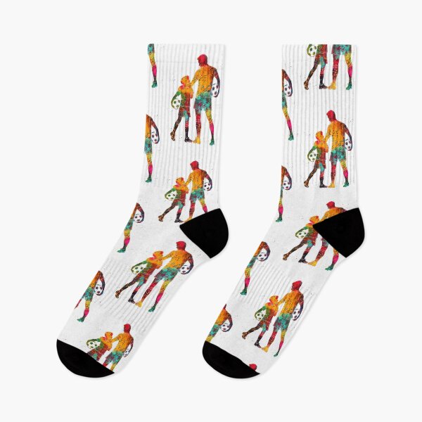 Item preview, Soccer Dad and Son Watercolor Art designed and sold by Liededrom..