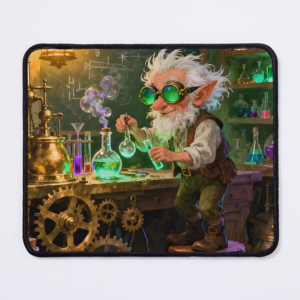 Item preview, Quirky Gnome Alchemist - Colourful Cartoon Style designed and sold by Fanta-sticky.