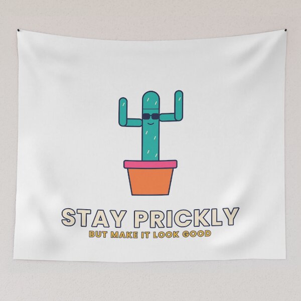 Aperçu de l'œuvre Stay Prickly Cool Cactus With Sunglasses créée et vendue par RedStarlo.