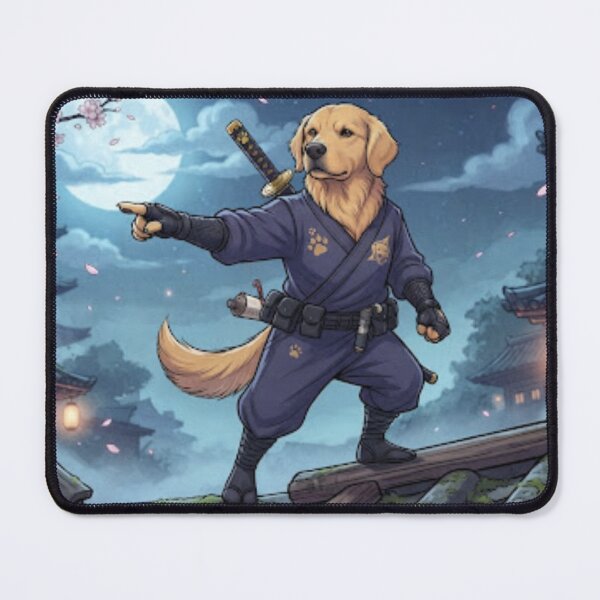 Artikelvorschau, Ninja Hund Dach Kampf Japan Style entworfen und verkauft von Sven83.
