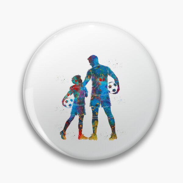 Item preview, Soccer Dad and Son Watercolor Art designed and sold by Liededrom..