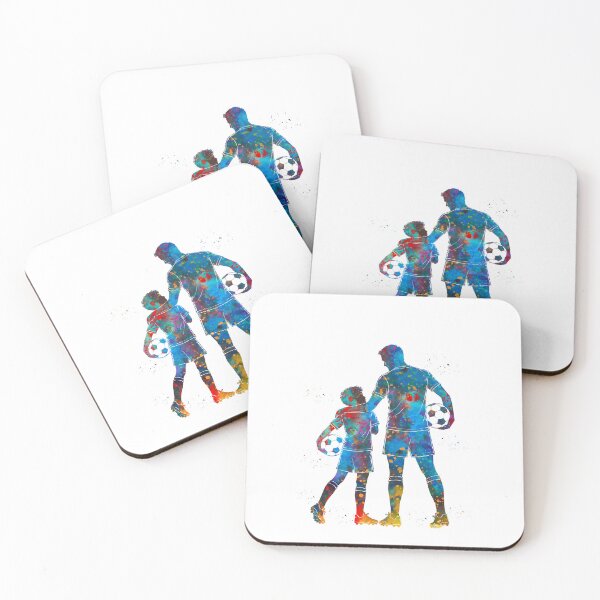 Item preview, Soccer Dad and Son Watercolor Art designed and sold by Liededrom..