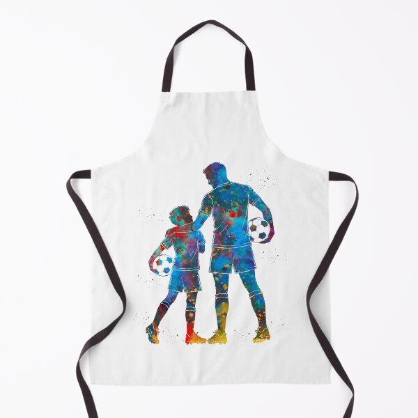 Item preview, Soccer Dad and Son Watercolor Art designed and sold by Liededrom..