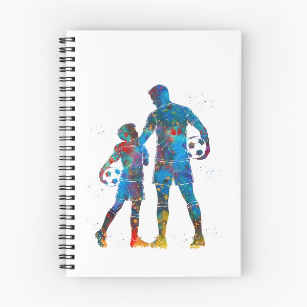 Item preview, Soccer Dad and Son Watercolor Art designed and sold by Liededrom..