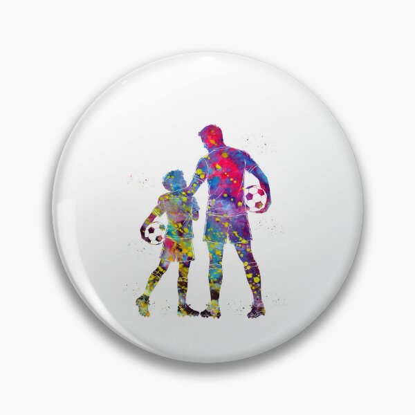 Item preview, Soccer Dad and Son Watercolor Art designed and sold by Liededrom..