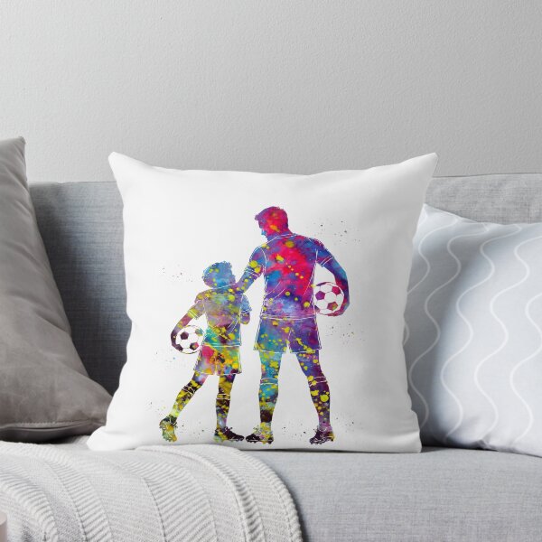 Item preview, Soccer Dad and Son Watercolor Art designed and sold by Liededrom..