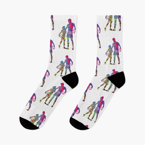 Item preview, Soccer Dad and Son Watercolor Art designed and sold by Liededrom..