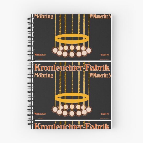 Item preview, Kronleuchter Fabrik Möhring Plakatstil 1910 designed and sold by artofuniverse.