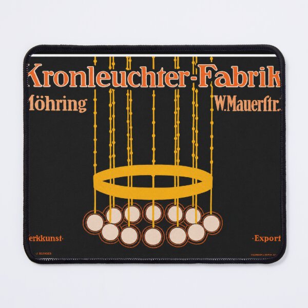 Item preview, Kronleuchter Fabrik Möhring Plakatstil 1910 designed and sold by artofuniverse.