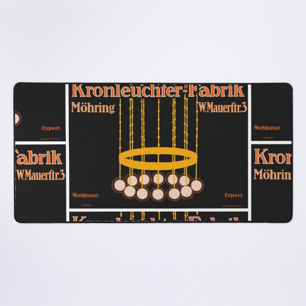 Item preview, Kronleuchter Fabrik Möhring Plakatstil 1910 designed and sold by artofuniverse.