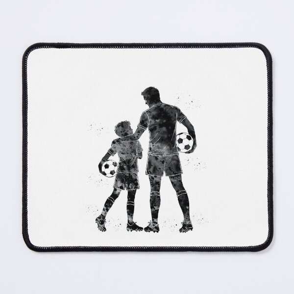 Item preview, Soccer Dad and Son Watercolor Art designed and sold by Liededrom..
