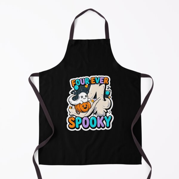 Item preview, Four Ever Spooky – Funny Ghost Halloween 4th Birthday Shirt designed and sold by DyzioSupply.
