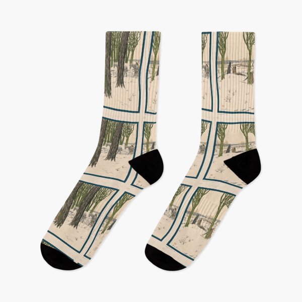 Item preview, L'Hiver Winter Scene Henri Rivière designed and sold by artofuniverse.
