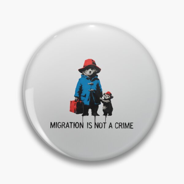 Item preview, Banksy - migration is not a crime designed and sold by 123ks.