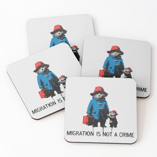 Item preview, Banksy - migration is not a crime designed and sold by 123ks.