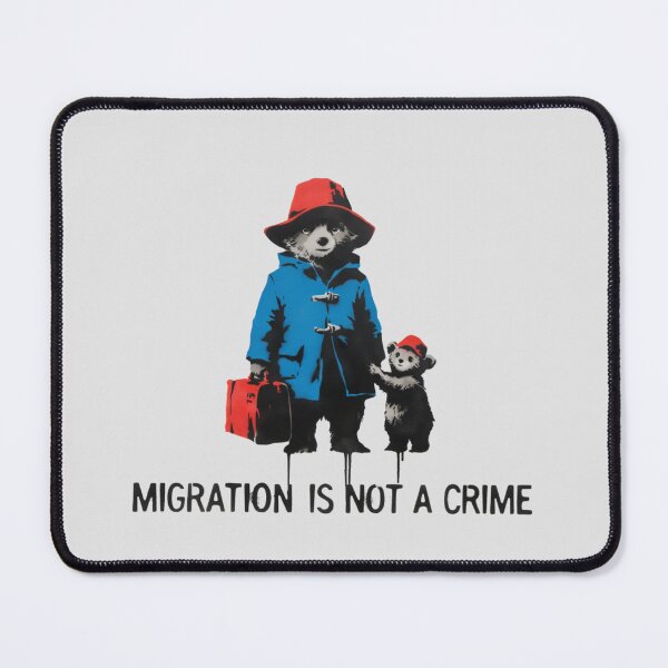 Item preview, Banksy - migration is not a crime designed and sold by 123ks.