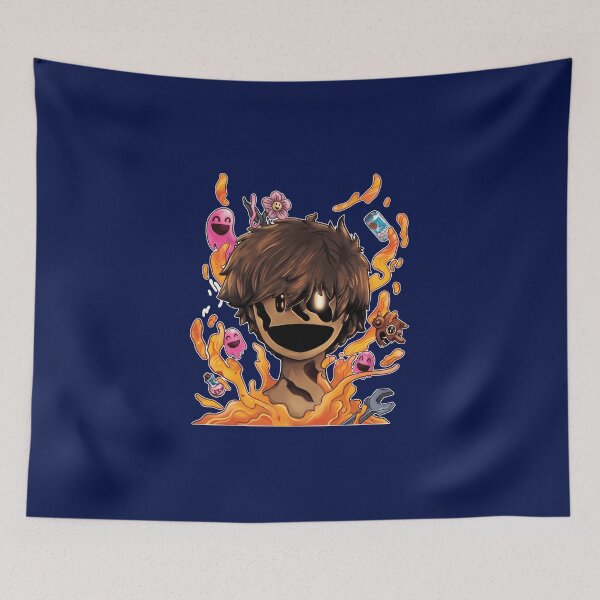Item preview, Anime Fire Mage Warrior Flaming Mask Shonen Streetwear designed and sold by kiannagarcia.