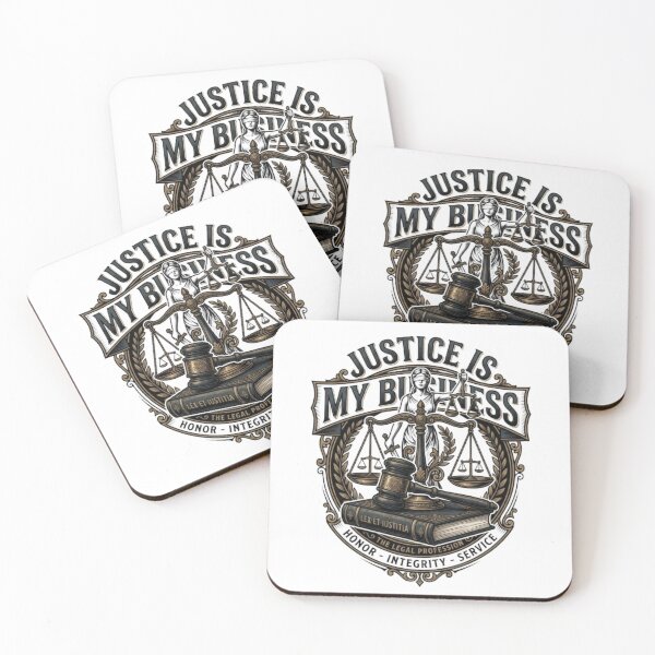 Item preview, Justice Is My Business Lawyer Attorney Legal Design designed and sold by PixelStyle Studio.