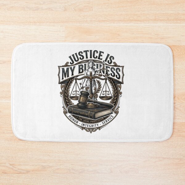 Item preview, Justice Is My Business Lawyer Attorney Legal Design designed and sold by PixelStyle Studio.