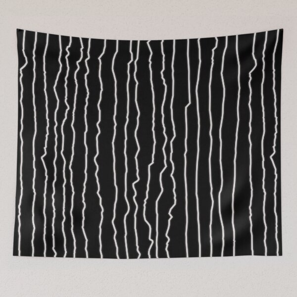 Item preview, Hand-Drawn White Vertical Lines — Raw Ink Stroke Pattern designed and sold by dfly-creations.