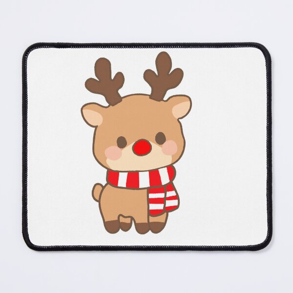 Item preview, reindeer with santa hat designed and sold by black-jellyfish.