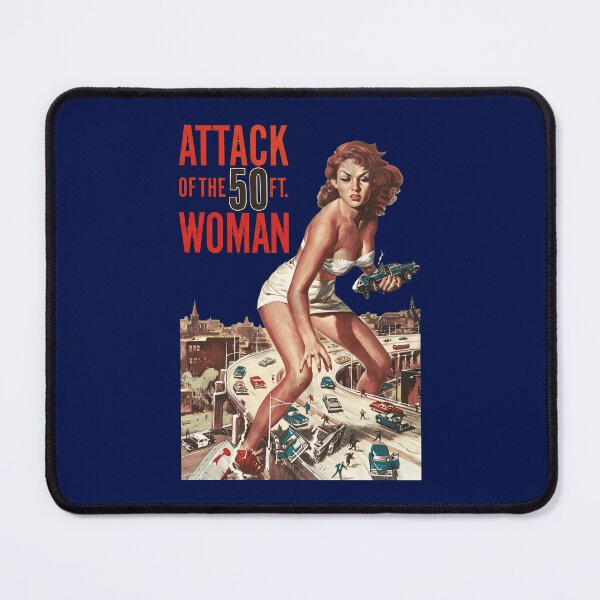 Item preview, Attack Of The Giant Woman Vintage 50s Sci-Fi B-Movie Poster designed and sold by kiannagarcia.