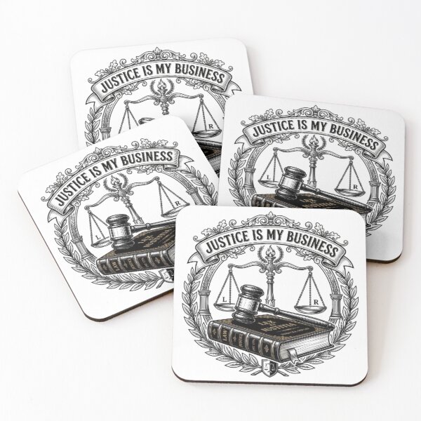 Item preview, Justice Is My Business Attorney Law Profession Design designed and sold by PixelStyle Studio.