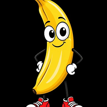 Artwork thumbnail, Cute Cartoon Banana Character by ROUX-ART