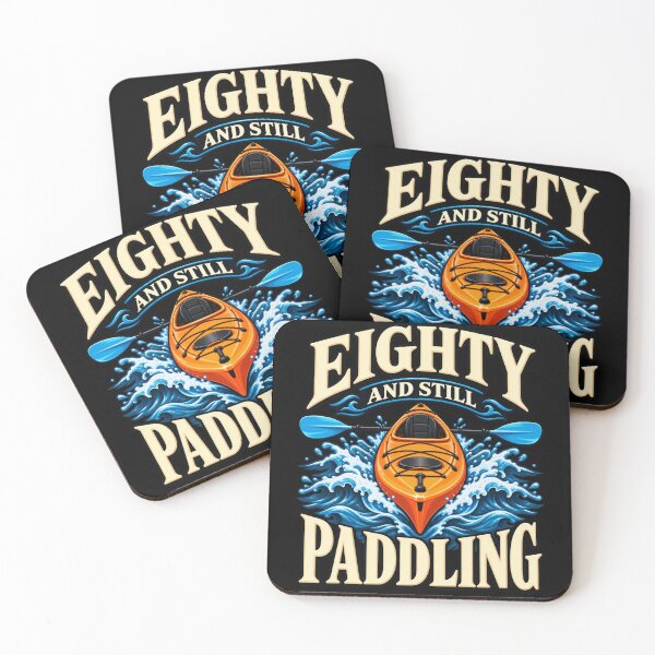 Item preview, Eighty And Still Paddling Kayak designed and sold by ROUX-ART.