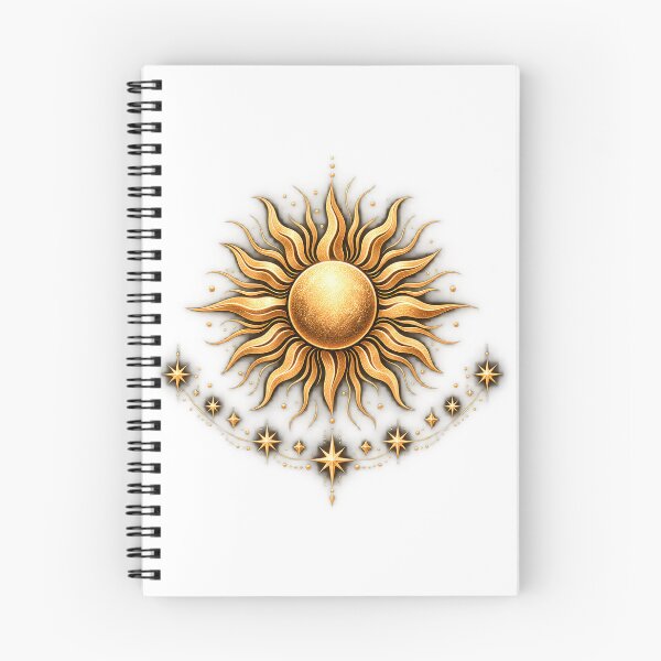 Item preview, Golden Celestial Sun | Mystical Sun & Stars Design designed and sold by CalmMandala.