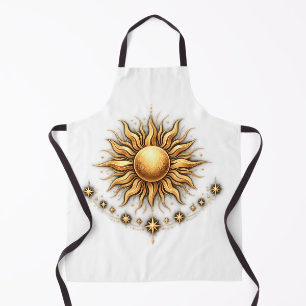 Item preview, Golden Celestial Sun | Mystical Sun & Stars Design designed and sold by CalmMandala.
