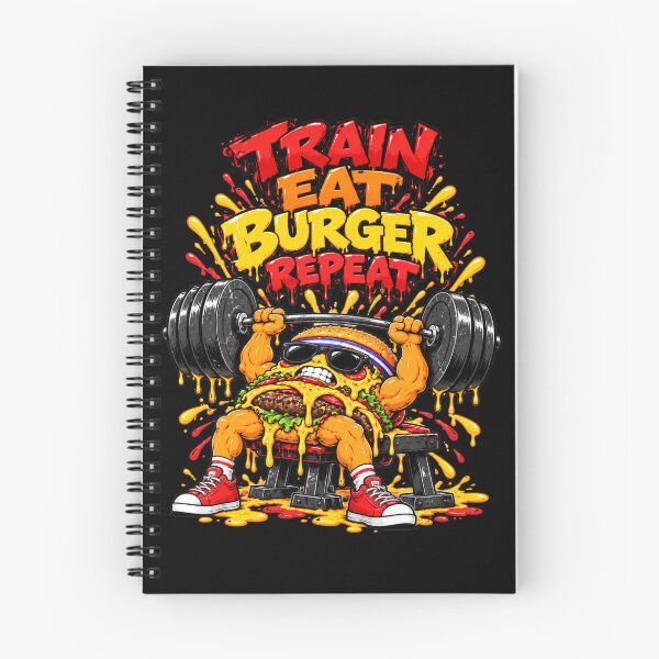 Item preview, Train eat burger repeat designed and sold by Edrien Design.