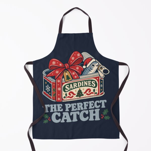 Item preview, Retro Christmas Sardine Tin Gift – Funny Vintage Fish Pun Holiday Design designed and sold by Skryp-art.