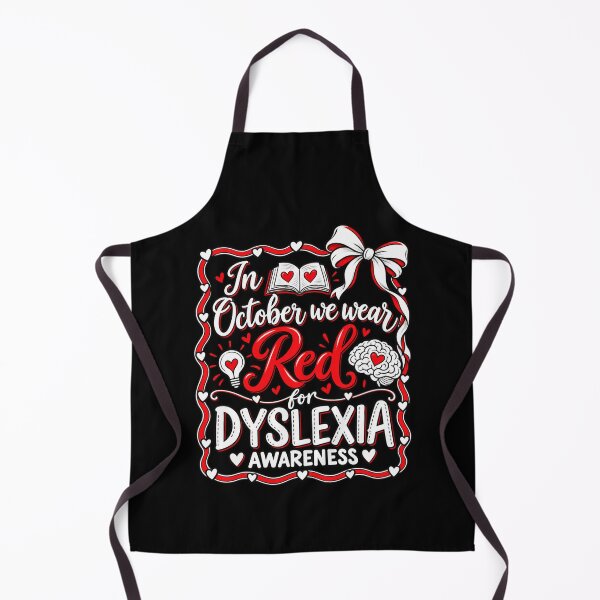 Item preview, Dyslexia Awareness: Red for October designed and sold by ROUX-ART.