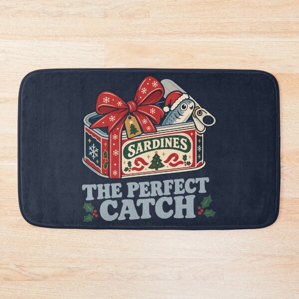 Item preview, Retro Christmas Sardine Tin Gift – Funny Vintage Fish Pun Holiday Design designed and sold by Skryp-art.