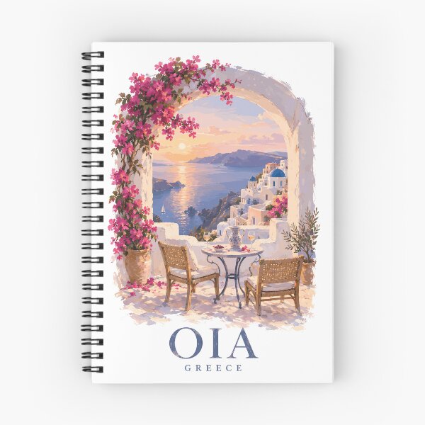 Item preview, Oia Greece Vintage Summer Charm designed and sold by turtlestart.